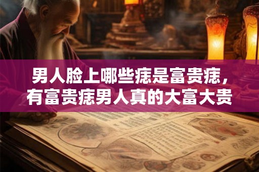 男人脸上哪些痣是富贵痣,有富贵痣男人真的大富大贵吗? 男人脸上哪些痣是富贵痣,有富贵痣男人真的大富大贵吗?