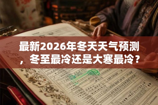 最新2026年冬天天气预测，冬至最冷还是大寒最冷？
