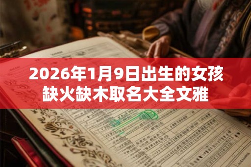 2026年1月9日出生的女孩缺火缺木取名大全文雅