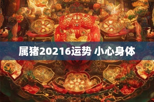 属猪20216运势 小心身体