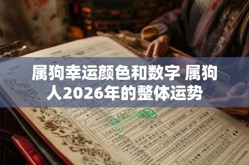 属狗幸运颜色和数字 属狗人2026年的整体运势
