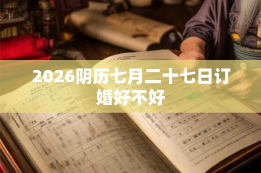2026阴历七月二十七日订婚好不好