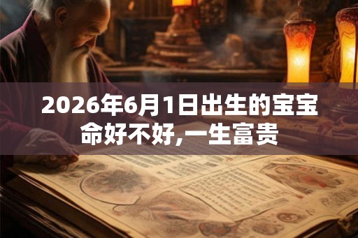 2026年6月1日出生的宝宝命好不好,一生富贵 2026年6月1日出生的宝宝命好不好,一生富贵