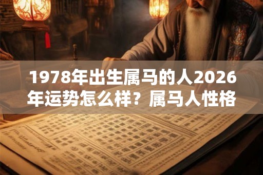 1978年出生属马的人2026年运势怎么样？属马人性格如何？