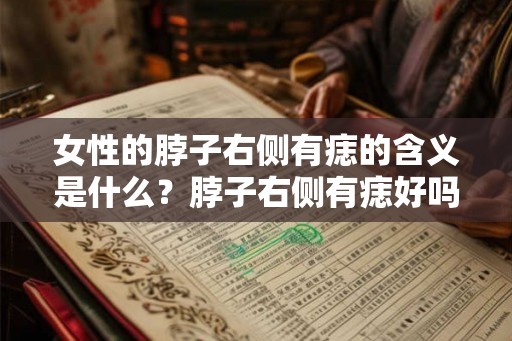 女性的脖子右侧有痣的含义是什么？脖子右侧有痣好吗？