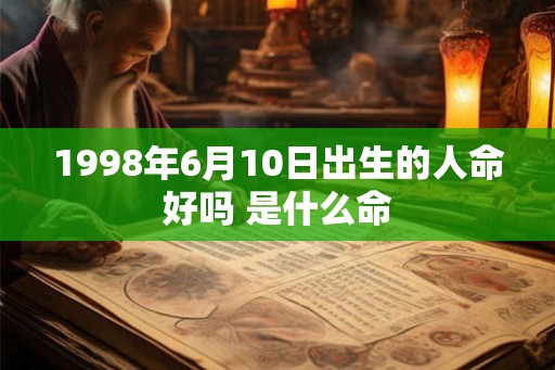 1998年6月10日出生的人命好吗 是什么命