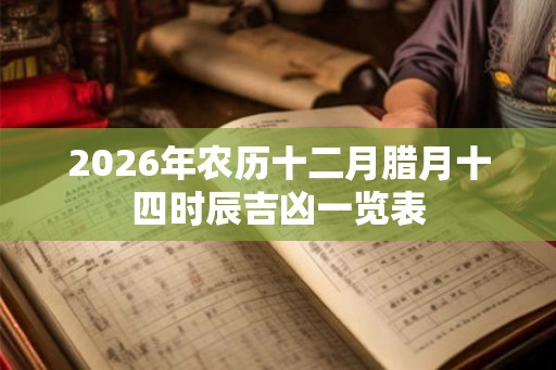 2026年农历十二月腊月十四时辰吉凶一览表