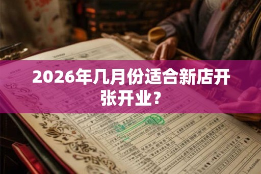 2026年几月份适合新店开张开业？