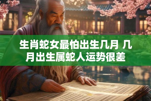 生肖蛇女最怕出生几月 几月出生属蛇人运势很差