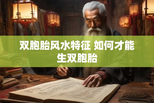 双胞胎风水特征 如何才能生双胞胎