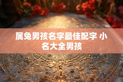 属兔男孩名字最佳配字 小名大全男孩