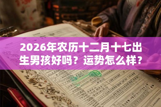 2026年农历十二月十七出生男孩好吗?运势怎么样? 2026年农历十二月十七出生男孩好吗?运势怎么样?