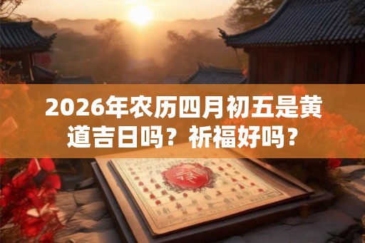 2026年农历四月初五是黄道吉日吗？祈福好吗？