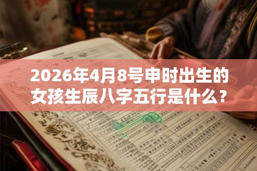 2026年4月8号申时出生的女孩生辰八字五行是什么？要怎么取名？