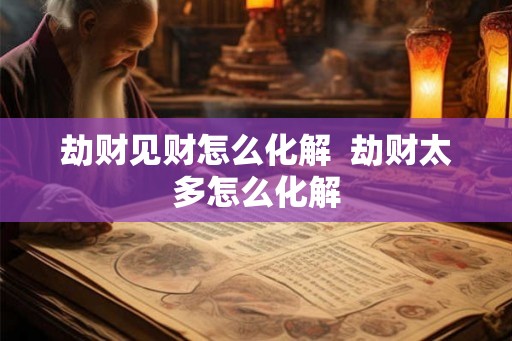 劫财见财怎么化解 劫财太多怎么化解 劫财见财怎么化解 劫财太多怎么化解