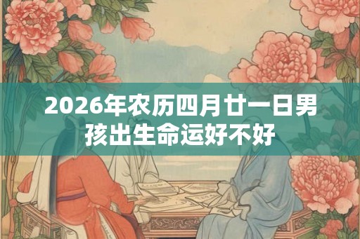2026年农历四月廿一日男孩出生命运好不好