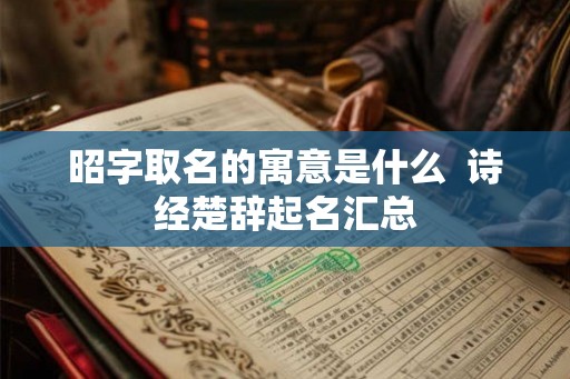昭字取名的寓意是什么  诗经楚辞起名汇总