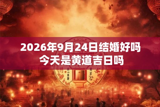 2026年9月24日结婚好吗 今天是黄道吉日吗