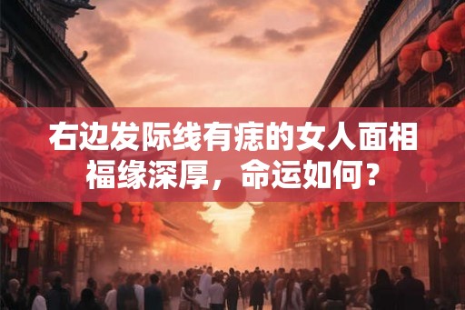 右边发际线有痣的女人面相福缘深厚,命运如何? 右边发际线有痣的女人面相福缘深厚,命运如何?