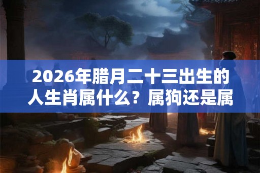 2026年腊月二十三出生的人生肖属什么？属狗还是属猪？