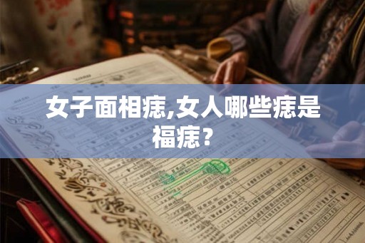女子面相痣,女人哪些痣是福痣？