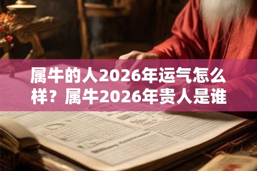 属牛的人2026年运气怎么样？属牛2026年贵人是谁？
