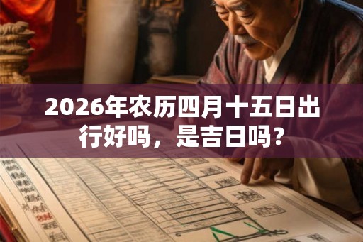 2026年农历四月十五日出行好吗，是吉日吗？