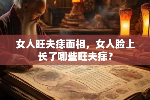 女人旺夫痣面相，女人脸上长了哪些旺夫痣？