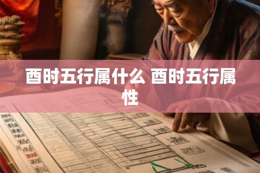 酉时五行属什么 酉时五行属性