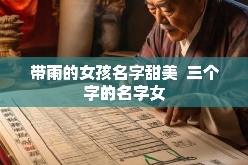 带雨的女孩名字甜美 三个字的名字女 带雨的女孩名字甜美 三个字的名字女