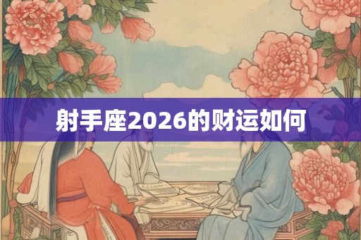 射手座2026的财运如何