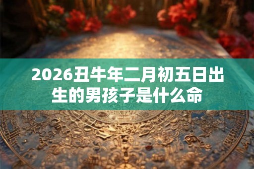 2026丑牛年二月初五日出生的男孩子是什么命