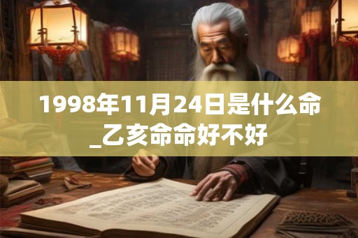 1998年11月24日是什么命_乙亥命命好不好