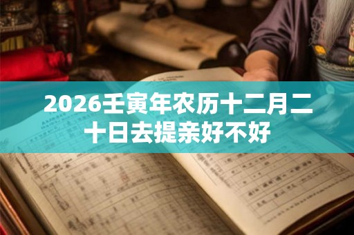 2026壬寅年农历十二月二十日去提亲好不好