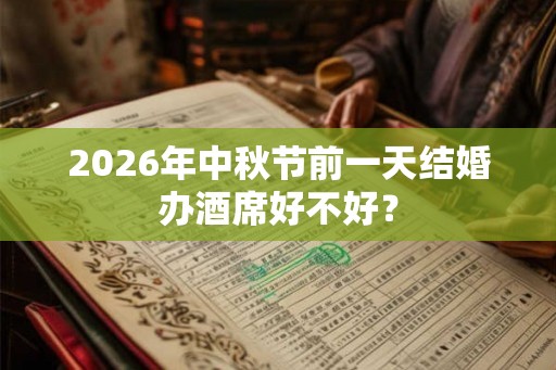 2026年中秋节前一天结婚办酒席好不好？
