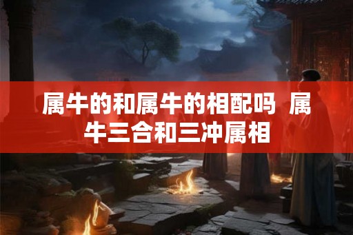 属牛的和属牛的相配吗  属牛三合和三冲属相