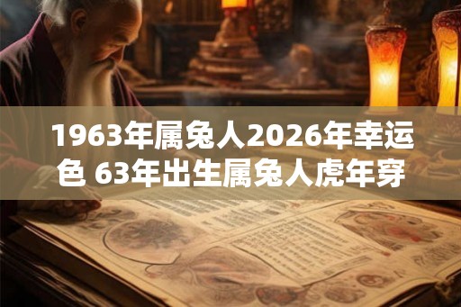 1963年属兔人2026年幸运色 63年出生属兔人虎年穿什么颜色衣服好