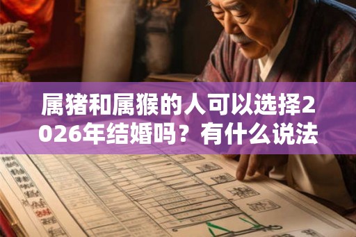 属猪和属猴的人可以选择2026年结婚吗？有什么说法？