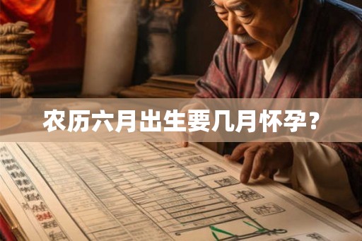 农历六月出生要几月怀孕? 农历六月出生要几月怀孕?