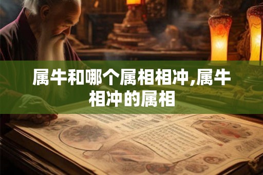 属牛和哪个属相相冲,属牛相冲的属相