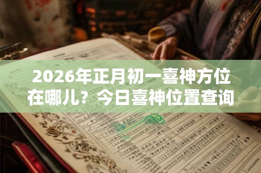 2026年正月初一喜神方位在哪儿？今日喜神位置查询