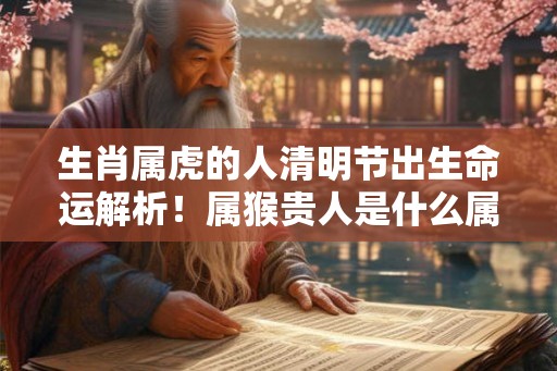 生肖属虎的人清明节出生命运解析！属猴贵人是什么属相？