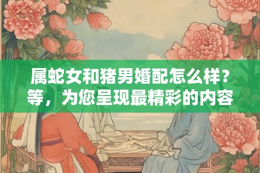 属蛇女和猪男婚配怎么样？等，为您呈现最精彩的内容！