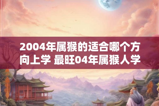 2004年属猴的适合哪个方向上学 最旺04年属猴人学业的方向