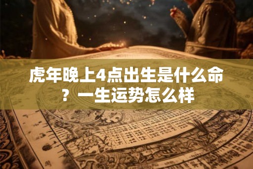 虎年晚上4点出生是什么命？一生运势怎么样