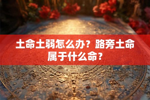 土命土弱怎么办？路旁土命属于什么命？