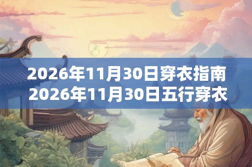 2026年11月30日穿衣指南 2026年11月30日五行穿衣 2026年11月30日穿衣指南 2026年11月30日五行穿衣