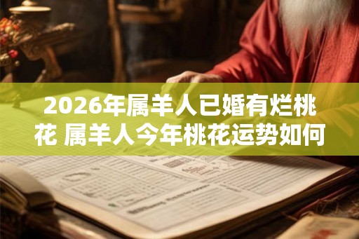 2026年属羊人已婚有烂桃花 属羊人今年桃花运势如何 2026年属羊人已婚有烂桃花 属羊人今年桃花运势如何