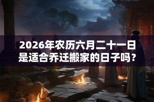 2026年农历六月二十一日是适合乔迁搬家的日子吗？
