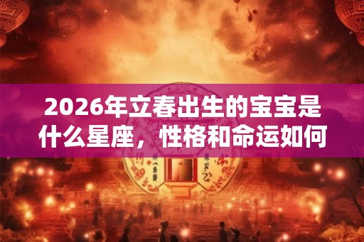 2026年立春出生的宝宝是什么星座，性格和命运如何？